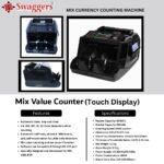 swaggers Mix Value Note Counting Machine with Touch Panel & Advanced Fake Note Detection, Used in Banks, Offices, Hotels, Hospitals, Schools, Colleges, Retails Shops, Jewellery Shops etc. - Image 7