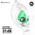 Decibullz - Custom Molded Earplugs, 31dB Highest NRR, Comfortable Hearing Protection for Shooting, Travel, Swimming, Work and Concerts - Image 4