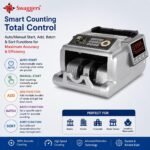 swaggers Mix Value Note Counting Machine with Triple Display and Advanced Fake Note Detection-Compatible for All New Notes| Add, Batch & Sort| Used in Banks, Hotels, Hospitals, Jewellery Shops etc - Image 4