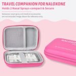 Naloxone Carry Case Kit – Hard Shell Protective Storage for Opioid Overdose Emergency, Fits 2 Nasal Spray Doses, Splash-Resistant, High-Visibility Pink (No Naloxone Included) - Image 2