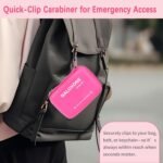 Naloxone Carry Case Kit – Hard Shell Protective Storage for Opioid Overdose Emergency, Fits 2 Nasal Spray Doses, Splash-Resistant, High-Visibility Pink (No Naloxone Included) - Image 7