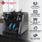 swaggers Heavy Duty Mixed Denomination Note Counting Machine with 2 CIS Sensors, Multi Currency Supports| UV/MG/IR/MT Fake Note Detection| Serial Number Recognition, Touch Screen - Image 3