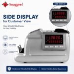 swaggers Heavy Duty Mix Value Note Counting Machine with MG, UV, IR, MT Fake Note Detection- Triple Display Compatible for All New Notes| Used in Banks, Hotels, Hospitals, Jewellery Shops etc. - Image 5