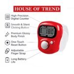 Digital Finger Tally Counter (Pack of 10) | Counter for Chanting Mantra | Hand Finger Tally Counters | Head Electronic Tally Counter Jap & Cricket Umpire Counting Machine | Multicolor - Image 4