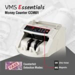 VMS Essentials CCM01 Business-Grade Note Counter - Advanced Counterfeit Detection with UV, MG Sensors, Dual LED Display, and 1 Year Offsite Warranty Included - Image 3