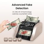 VMS Essentials VCM02 Multi Mix Value IQ Currency Counter | Advanced Fake Note Detector (UV/MG/MT/IR) | 3 Counting Modes | Large 200–300 Note Capacity | USB Data Backup | 1-Year Offsite Warranty - Image 6