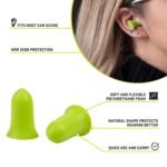 ULTRX Tapered Foam Plugs, 6PR, Lime - Image 3