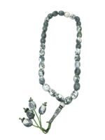 Face Me 10mm Tasbih 33 Beads Prayer with Allah Muhammad Arabic Names Engraved Plastic Chain (Green) - Image 2