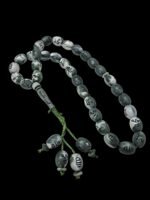 Face Me 10mm Tasbih 33 Beads Prayer with Allah Muhammad Arabic Names Engraved Plastic Chain (Green) - Image 3