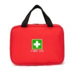 First Aid Pouch Empty, Red First Aid Bag First Aid Pouch Small for Home Emergency Travel Camping Hiking Outdoors First Responder, Red With Handles, Compact - Image 6