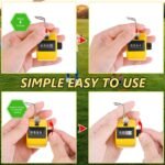 Levin Hand Tally Counter 4 Digit Mechanical Palm Click Counter Plastic Hand Held Counter Clicker with Metal Finger Ring for Counting Numbers School Golf Sports Events Office Stadium ASSORTED COLOR (3) - Image 3