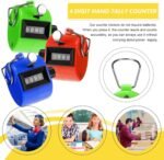 Levin Hand Tally Counter 4 Digit Mechanical Palm Click Counter Plastic Hand Held Counter Clicker with Metal Finger Ring for Counting Numbers School Golf Sports Events Office Stadium ASSORTED COLOR (3) - Image 4
