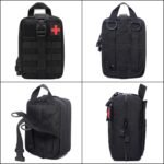 Medical Kit First Aid Pack Survival Emergency Medicine Waist Bag Molle Kit Rescue Equipment Kit (Black) - Image 4