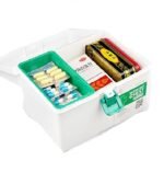 Param Mini Plastic Emergency Medicine Kit Box Chest with Removable Inner Tray and Carrying Handle - Image 3
