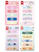 Cartoon Bandages for Kids 20Pcs – Waterproof Breathable Adhesive Band Aids with Cute Designs – Hypoallergenic, Gentle & Flexible First Aid for Cuts and Scrapes