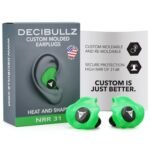 Decibullz - Custom Molded Earplugs, 31dB Highest NRR, Comfortable Hearing Protection for Shooting, Travel, Swimming, Work and Concerts