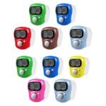 Digital Finger Tally Counter (Pack of 10) | Counter for Chanting Mantra | Hand Finger Tally Counters | Head Electronic Tally Counter Jap & Cricket Umpire Counting Machine | Multicolor