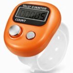 Digital Finger Tally Counter with Adjustable Finger Ring, LCD Electronic Hand Click Counter for Prayer, Knitting, Golf, Sports, Attendance, Event Counting & Fitness Training, Portable Mini Counter