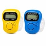 Jaap Counter Pack of 2 | 5 Digit Finger Tally Counter with Reset Button | Digital Tasbeeh Counter for Mantra Chanting, Naam Jap, Meditation, Prayer, Yoga, Gym, Stitch, Inventory & Attendance Counting