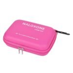 Naloxone Carry Case Kit – Hard Shell Protective Storage for Opioid Overdose Emergency, Fits 2 Nasal Spray Doses, Splash-Resistant, High-Visibility Pink (No Naloxone Included)