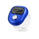 QEEIG Multiuse Finger Counter Portable Hand Finger Ring Counting Machine Digital Head Electronic Tally Counter Jap Counting Device for Mantra Jaap Multi-Colour | 11 cm | Pack of - 01