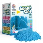 RATNA'S Wonder Sand 500 Grams for Kids - Smooth Non-Sticky Blue Sand with Big Mould for Indoor Beach Fun and Relaxation(Blue 500 Grams), ONE Big Mould Inside (Without Tray)