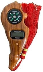 Wooden Digital Tasbeeh Counter with Compass – Manual Finger Tally for Prayer, Meditation, Mantra & General Counting