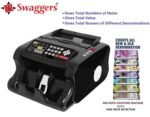 swaggers Mixed Denomination Multi Currency Value Note Counting Machine with Fake Note Detection and Side Display (MG,UV,IR, Color Sensor) | Software Upradable - Image 4