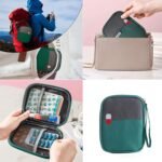 Medicine Pouch Empty First Aid Kit Bag | Oxford Cloth Waterproof Emergency Survival Medicine Storage Bag for Travel, Home, Camping, Sports (Green) (Small) - Image 2