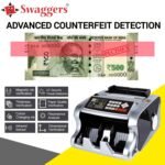 swaggers Highest Selling Mix Value Note Counting Machine with Fake Note Detection| Used in Banks, Offices, Hotels, Hospitals, Schools, Colleges, Retails Shops, Jewellery Shops etc. - Image 3
