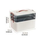 ARTISOUL® Portable Medical Box Elegant Emergency Storage Box for Car Family Use Travel 3 Layer | Health & Beauty | Health Care | First Aid | Kits & Bags - Image 2