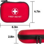 Mini First Aid Kit Box – Portable Medicine Storage Box with Lock – Emergency Medical Storage Box with Secure Lock–Pill Storage Case (empty) Only Pouch - Image 2