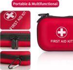 Mini First Aid Kit Box – Portable Medicine Storage Box with Lock – Emergency Medical Storage Box with Secure Lock–Pill Storage Case (empty) Only Pouch - Image 4