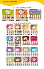 Parag Fragrances Kannauji Gift Set 6pc of 6ml Each/Gulab, Kesar-Chandan, Mogra, Agar oud, Kamal & Kasturi / 100% Alcohol Free & Natural Fragrance/Long Lasting for Pooja & Personal Use - Image 2