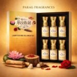 Parag Fragrances Kannauji Gift Set 6pc of 6ml Each/Gulab, Kesar-Chandan, Mogra, Agar oud, Kamal & Kasturi / 100% Alcohol Free & Natural Fragrance/Long Lasting for Pooja & Personal Use - Image 3