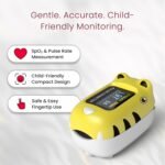 CMS50Q1 Kids Digital Finger Pulse Oximeter, SpO2 and Pulse Rate Monitor with Pulse Waveform, Bar Graph, Adjustable Display Mode & Brightness, Voice & PR Sound Alerts, Auto Power-Off, Low Battery Indicator - Image 3