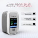 CMS50D1-Pro Finger Pulse Oximeter, Digital SpO2 and Pulse Rate Monitor with Pulse Waveform, Bar Graph, PI Value, Adjustable Brightness, PR Sound, Auto Power On/Standby, Auto Direction - Image 3
