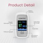 CMS50D1-Pro Finger Pulse Oximeter, Digital SpO2 and Pulse Rate Monitor with Pulse Waveform, Bar Graph, PI Value, Adjustable Brightness, PR Sound, Auto Power On/Standby, Auto Direction - Image 4