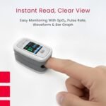 CMS50D1-Pro Finger Pulse Oximeter, Digital SpO2 and Pulse Rate Monitor with Pulse Waveform, Bar Graph, PI Value, Adjustable Brightness, PR Sound, Auto Power On/Standby, Auto Direction - Image 5
