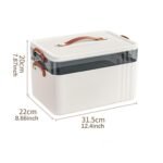 ARTISOUL® Portable Medical Box Elegant Emergency Storage Box for Car Family Use Travel 2 Layer | Health & Beauty | Health Care | First Aid | Kits & Bags - Image 2