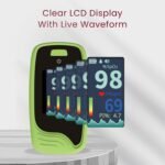 Finger Pulse Oximeter, Digital SpO2 and Pulse Rate Monitor with Pulse Waveform|Bar Graph Displa| Auto Direction| Adjustable Brightness|Low Battery Indicator| Auto Standby - Image 2