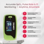 Finger Pulse Oximeter, Digital SpO2 and Pulse Rate Monitor with Pulse Waveform|Bar Graph Displa| Auto Direction| Adjustable Brightness|Low Battery Indicator| Auto Standby - Image 3