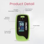 Finger Pulse Oximeter, Digital SpO2 and Pulse Rate Monitor with Pulse Waveform|Bar Graph Displa| Auto Direction| Adjustable Brightness|Low Battery Indicator| Auto Standby - Image 4