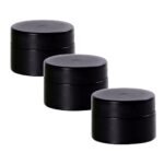2x3 Packs 50ml ABSContainers Jars w/Lined Cap for Cosmetic Lotion Cream Black - Image 3