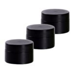 2x3 Packs 50ml ABSContainers Jars w/Lined Cap for Cosmetic Lotion Cream Black - Image 4
