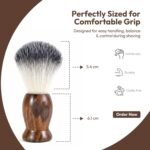 UrbanMooch 6-in-1 Premium Shaving Kit– Complete Grooming Set or Shaving Kit for Men with Safety Razor, Shaving Brush, Shaving Cream, Aftershave, Scissor & Travel Bag - Image 4