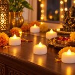 VERVENIX 24 Pcs LED Modak Tea Light Candles | Flameless & Smokeless Battery-Operated Warm White Flickering Modak Candles for Diwali, Weddings, Home, Pooja & Party Décor - Image 2