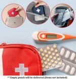 First aid kit for Home | First aid Bag |Red- First Aid Pouch | First aid kit for Travel -car,Office,Camping | Medicine Storage Box | Emergency Kit Organizer - Image 4