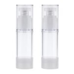 Bnf® 4x2 Pieces Empty Lotion Cosmetic Cream Bottles Airless Pump Dispenser 30ml Health & Beauty Makeup Makeup Tools & Accessories Other Makeup Tools & Accs