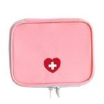 REPLEX Medicine Pouch Travel Piils Storage Pouch | Medicine Drug Pill Storage Travel Bag Organizer Emergencies First Aid Case Pouch Double Zippers Handy Pills Pocket Emergency Medicine Bag